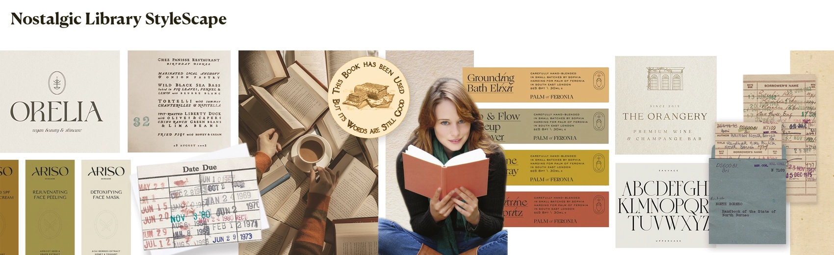 Stylescape inspired on libraries' aesthetic